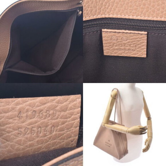 GUCCI Tote Bag Beige Calf Shoulder - Picture 12 of 12